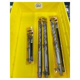 LOT of 4: DEWALT Rock Carbide HAMMER DRILL BITS for Masonry, Concrete, Rock & More
