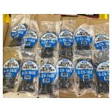 12 pkgs NYLON CABLE TIES - 6” 100ct