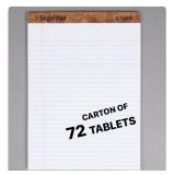 Case WHITE LEGAL PADS - 72ct