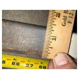 1.5” x 82.5” SQUARE SHAFT - threaded each end.