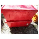 Plastic Totes, Attached Lids