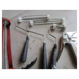 Caulk Gun, Paint Rollers, Tack Stapler