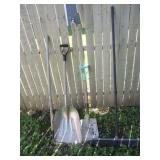 Yard Tools: Rake, Scoop, Broom