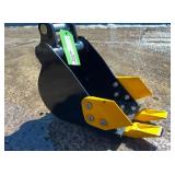 SDLANCH 20CM Toothed Bucket for Mini Excavator