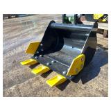 SDLANCH 40CM Toothed Bucket for Mini Excavator