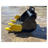 SDLANCH 40CM Toothed Bucket for Mini Excavator