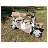 2026 SDLANCH Electric Tricycle Mini Golf Cart (IRGC40) - Light Gray