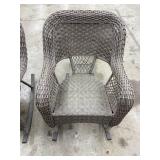Wicker Patio Rocking Chairs (Lot of 2)