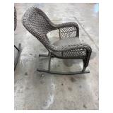 Wicker Patio Rocking Chairs (Lot of 2)