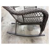 Wicker Patio Rocking Chairs (Lot of 2)