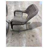 Wicker Patio Rocking Chairs (Lot of 2)