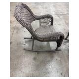 Wicker Patio Rocking Chairs (Lot of 2)