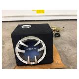 Car Audio Subwoofer & Amplifier - Kenwood KSC-WD250 & Alpine MRP-F240