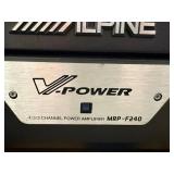 Car Audio Subwoofer & Amplifier - Kenwood KSC-WD250 & Alpine MRP-F240