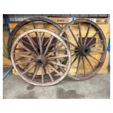 Lot of Antique Wagon Wheels (Lot of 3)