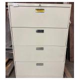 File Cabinet - 4 Drawer Lateral 52 X 36 X 18 in - no key