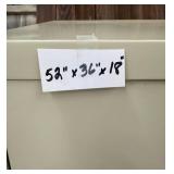 File Cabinet - 4 Drawer Lateral 52 X 36 X 18 in - no key