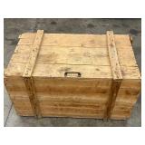 VTG Wooden Storage Crate With Contents 3 Ft X 19 in