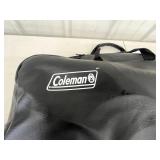 Unused Portable Camping Stove - Coleman Propane Instastart Electronic Ignition With Bag & 2 Cylinders