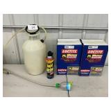 Garden Sprayer, Loctite & Raid Mixed Lot - contents unverified