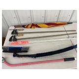 Clamps, Umbrella, Brush, Pole & Hose Nozzle Mixed Lot