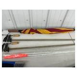Clamps, Umbrella, Brush, Pole & Hose Nozzle Mixed Lot