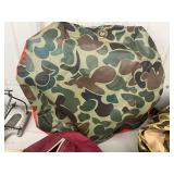 Hunting Seat Covers & Clothes Mixed Lot - Hot Seat, Camouflage Rain Suite, Traps