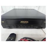 For Your Vehicle - VHS VCR - Audiovox AVP-6000 With Remote & Vehicle Battery Adapter