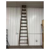 Wooden Library Ladder - Folding Step Ladder