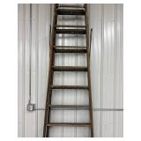 Wooden Library Ladder - Folding Step Ladder