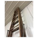 Wooden Library Ladder - Folding Step Ladder