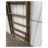 Wooden Library Ladder - Folding Step Ladder
