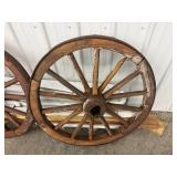 Wagon Wheels - Vintage Wooden Pair