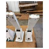 Wooden Bird Houses Painted White & Green (Lot of 5)