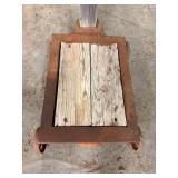 Vintage Hanging Scale - Cast Iron Wood Industrial Scale