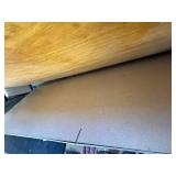 2 Folding Banquet Tables & Metal Rack