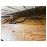 2 Folding Banquet Tables & Metal Rack