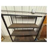 2 Folding Banquet Tables & Metal Rack