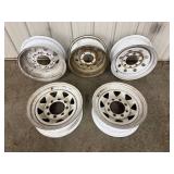 Steel Wheels 16 Inch White (Lot of 5)