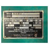 Industrial Generator - Onan 25.0 UT-3 25kW 120/240V