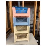 Storage Cabinet, File Cabinet & Cassette Organizers Mixed Lot