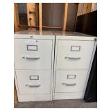 2 File Cabinets (one w key) & 1 Black Storage/File Cabinet Mixed Lot (Lot of 3)