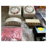 Electrical Hardware Mixed Lot - Intermatic Timers, WeatherBlock Rope Caulk & More