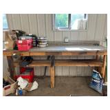 Work Bench - 8 Ft W X 25 in D X 40 in H - Content not included. Workbench only