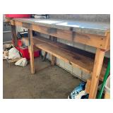 Work Bench - 8 Ft W X 25 in D X 40 in H - Content not included. Workbench only