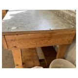 Work Bench - 8 Ft W X 25 in D X 40 in H - Content not included. Workbench only
