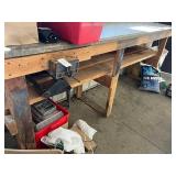 Work Bench - 8 Ft W X 25 in D X 40 in H - Content not included. Workbench only