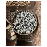 Hardware Fasteners Mixed Lot - Assorted Screws, Bolts & Trailer Hitch Balls