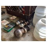 Hardware Fasteners Mixed Lot - Assorted Screws, Bolts & Trailer Hitch Balls