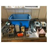 Assorted Hardware Mixed Lot in Storage Tote